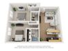 Floor Plan B Floor Plan B 757 Sq.Ft. at Superior Place, Northridge, 91325